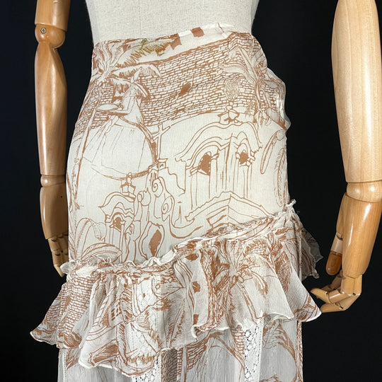 AGUA DE COCO By Liana Thomaz silk skirt