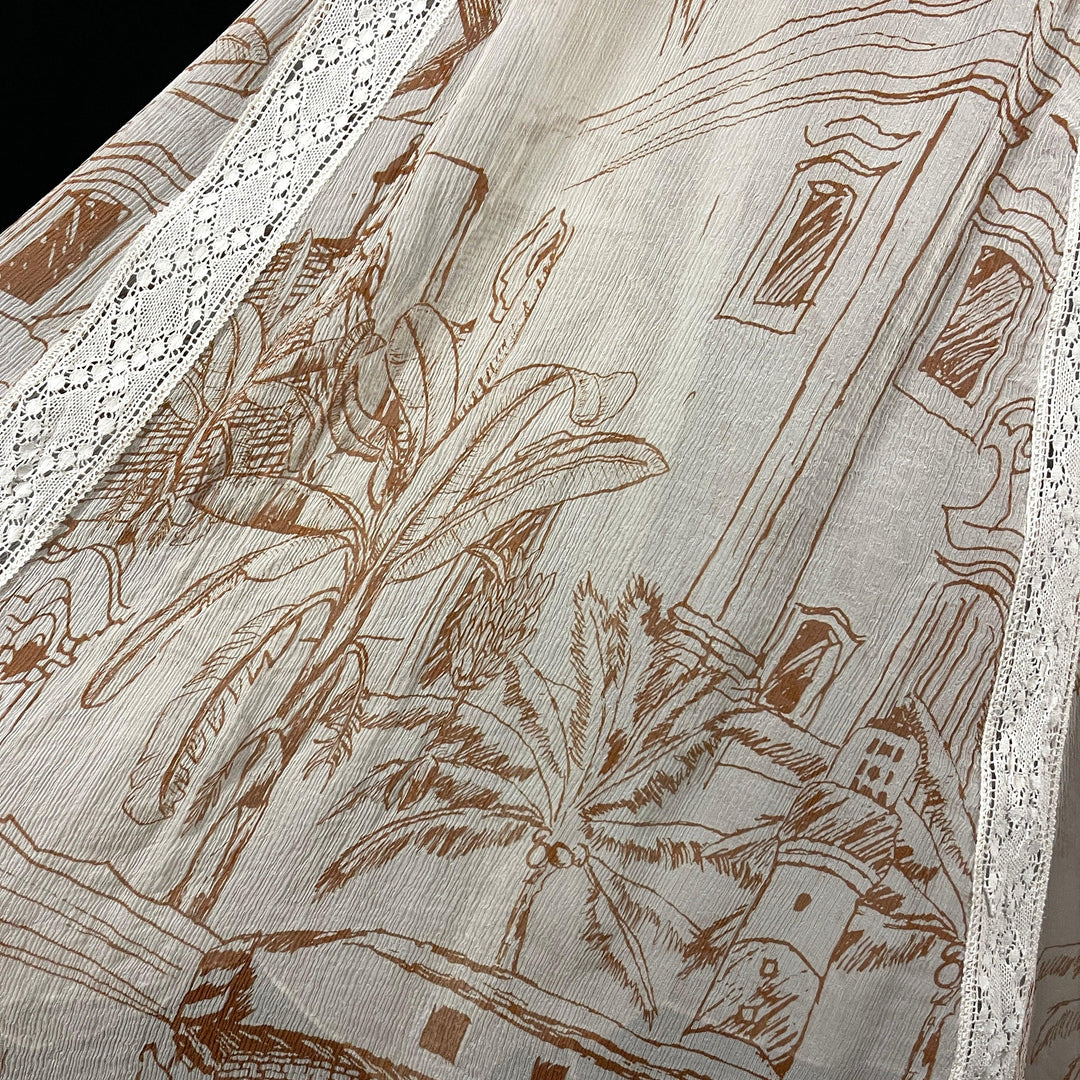 AGUA DE COCO By Liana Thomaz silk skirt