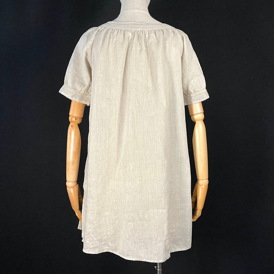 120% LINO Beige Linen Dress
