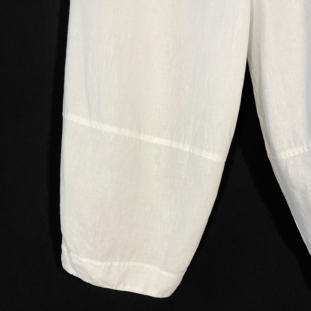 GRIZAS White Linen Pants