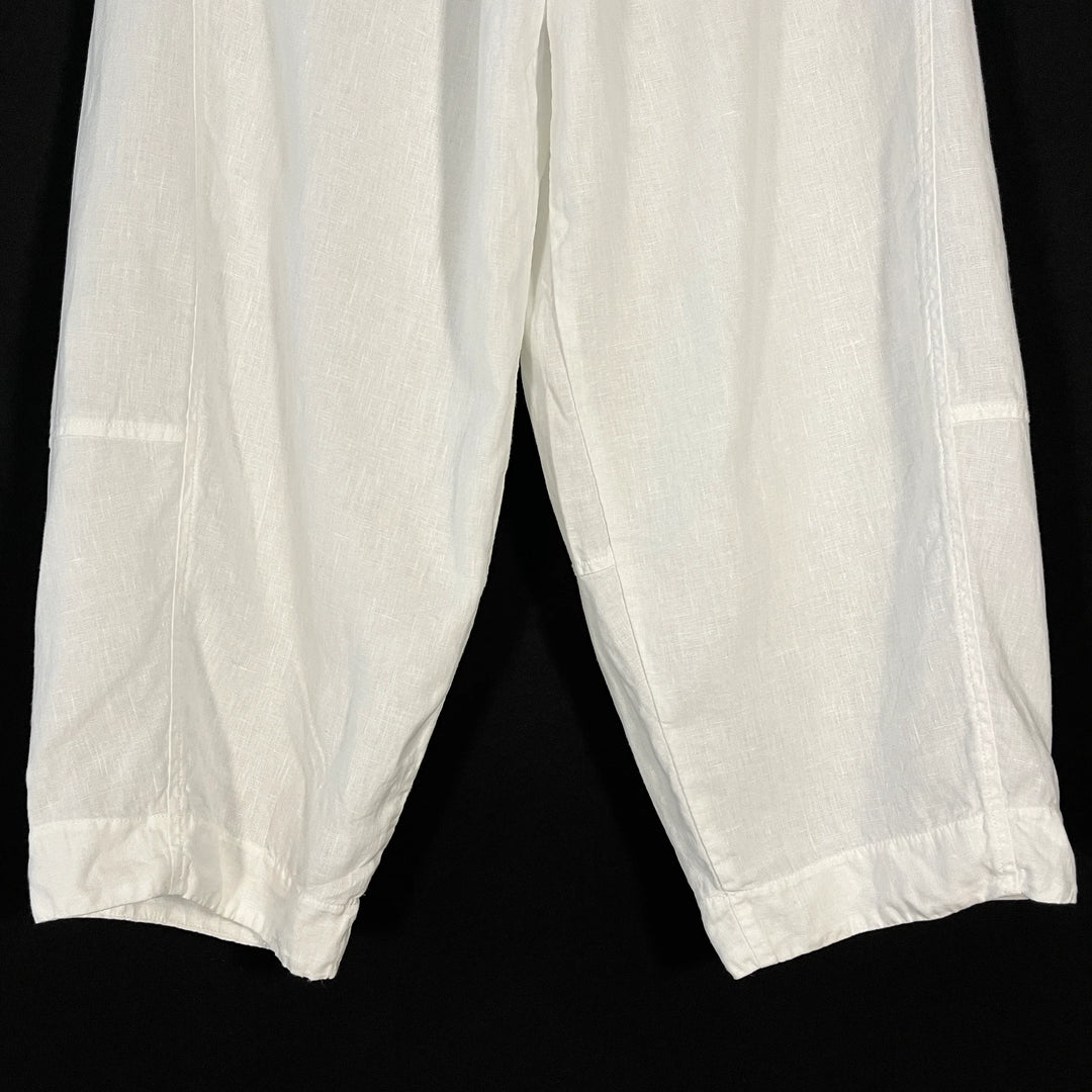 GRIZAS White Linen Pants