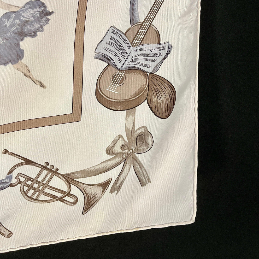 HERMES Vintage Silk Scarf "La Dance" by Jean-Louis Clere