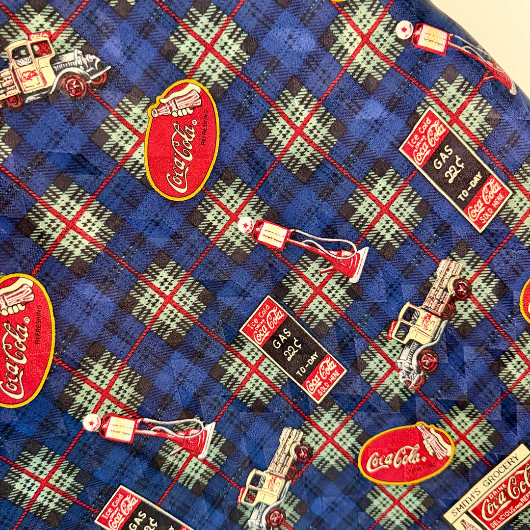 Vintage Coca-Cola 100% Silk Scarf