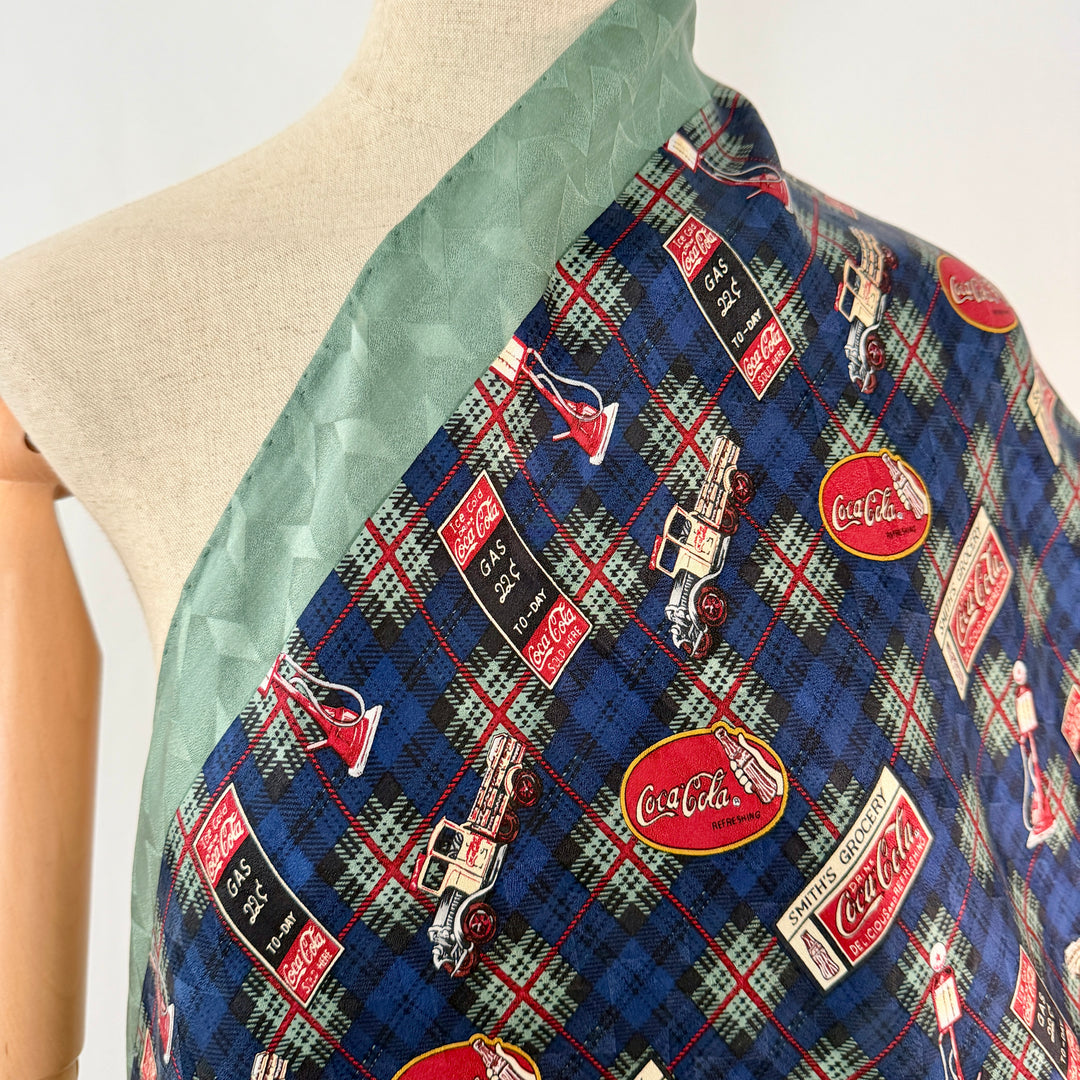 Vintage Coca-Cola 100% Silk Scarf