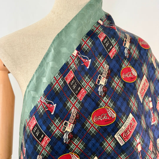 Vintage Coca-Cola 100% Silk Scarf