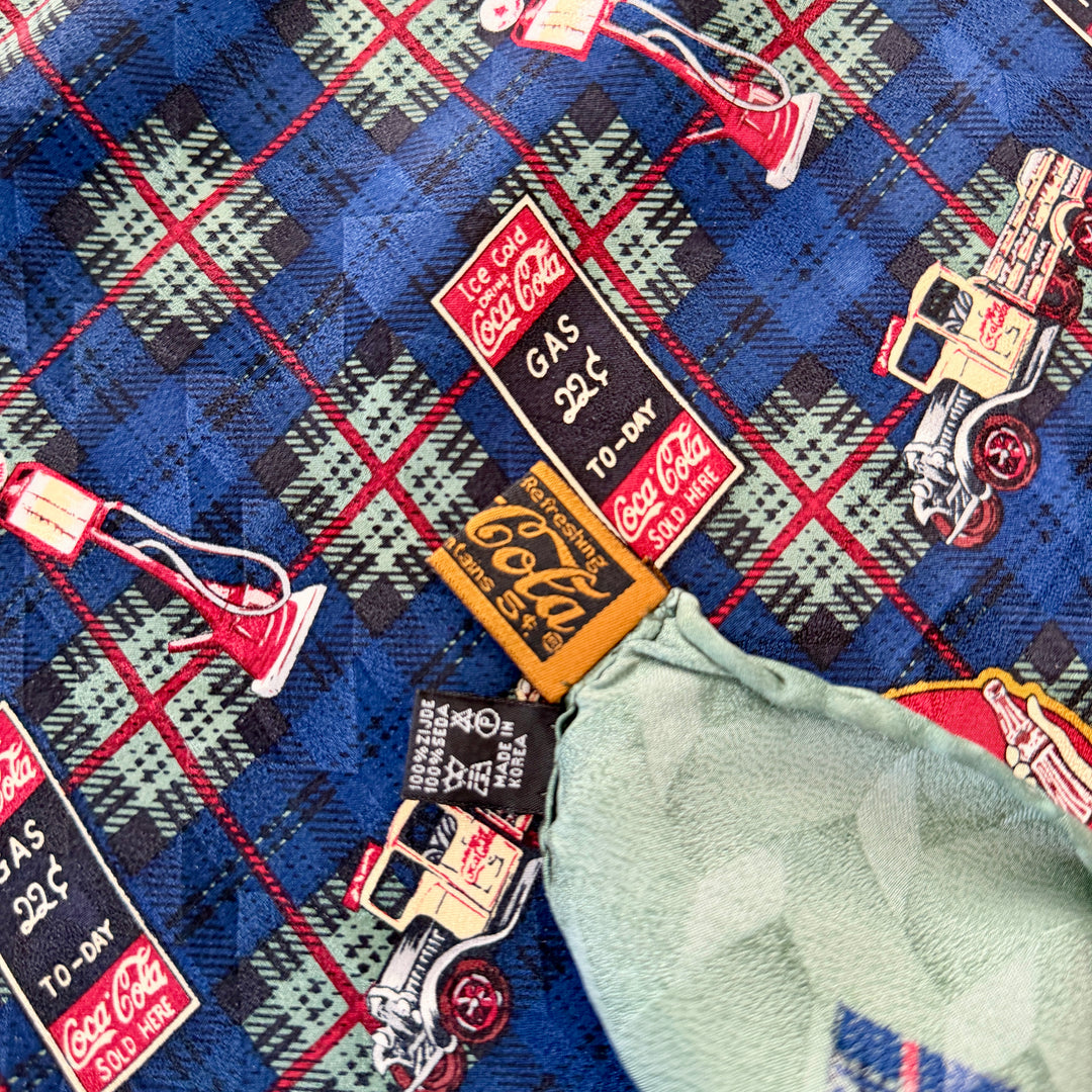 Vintage Coca-Cola 100% Silk Scarf