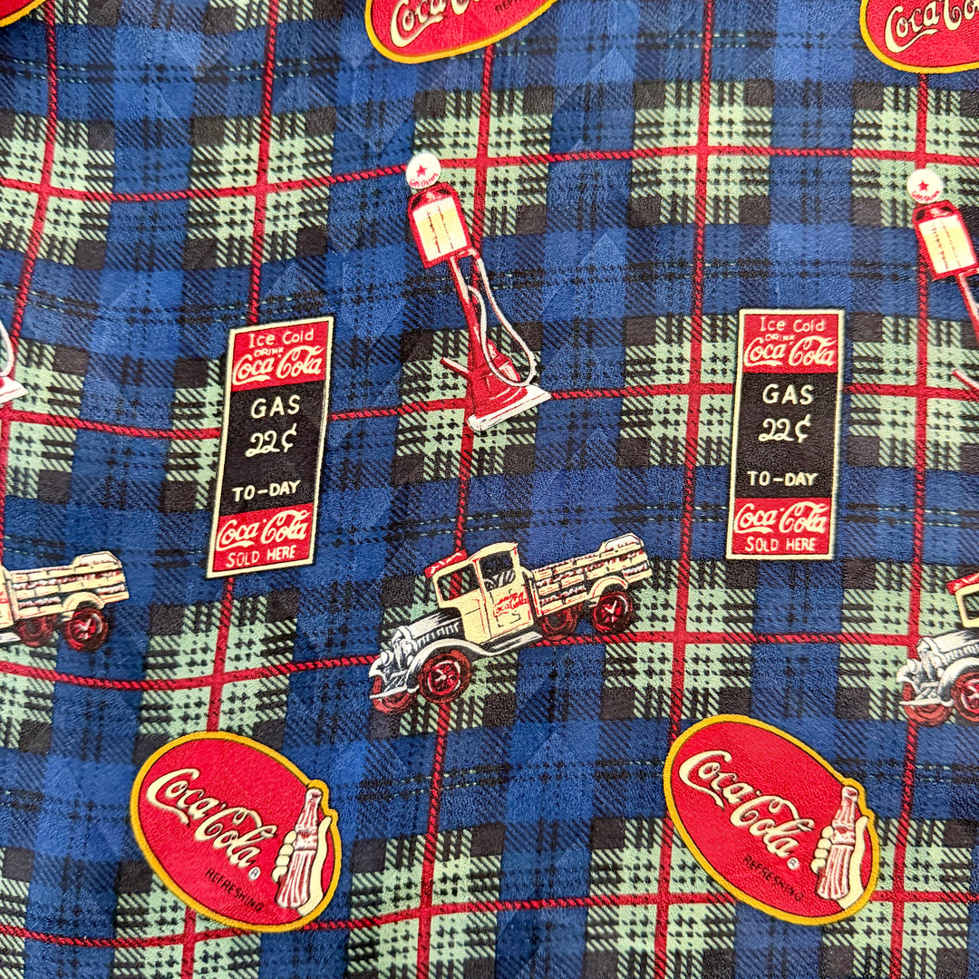 Vintage Coca-Cola 100% Silk Scarf