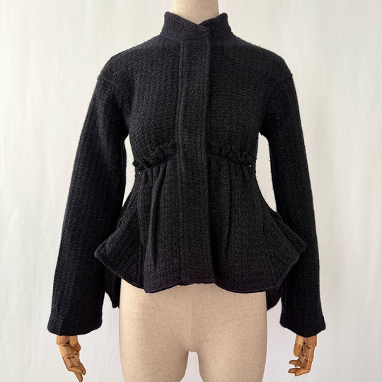 Hochwertige Alltags-Couture-Jacke aus Wolle/Kaschmir