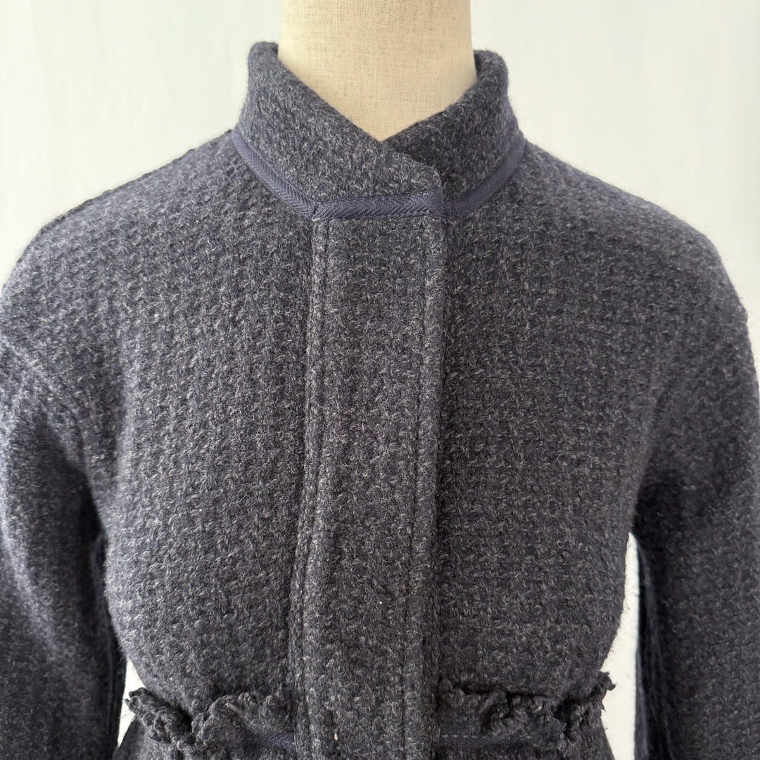 Hochwertige Alltags-Couture-Jacke aus Wolle/Kaschmir