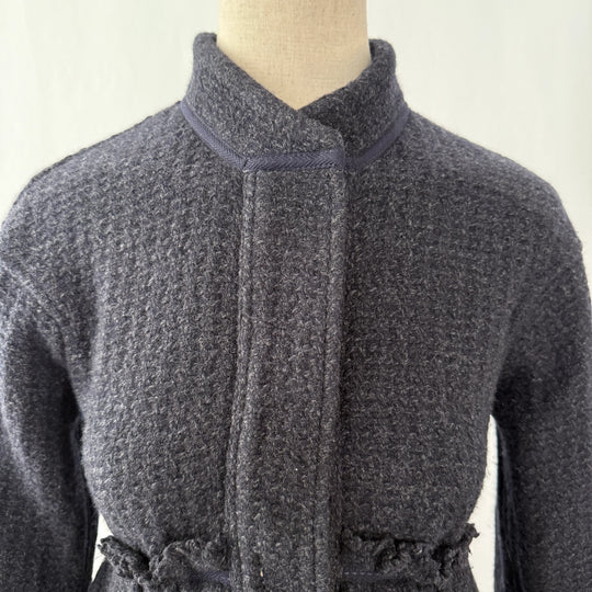 Hochwertige Alltags-Couture-Jacke aus Wolle/Kaschmir