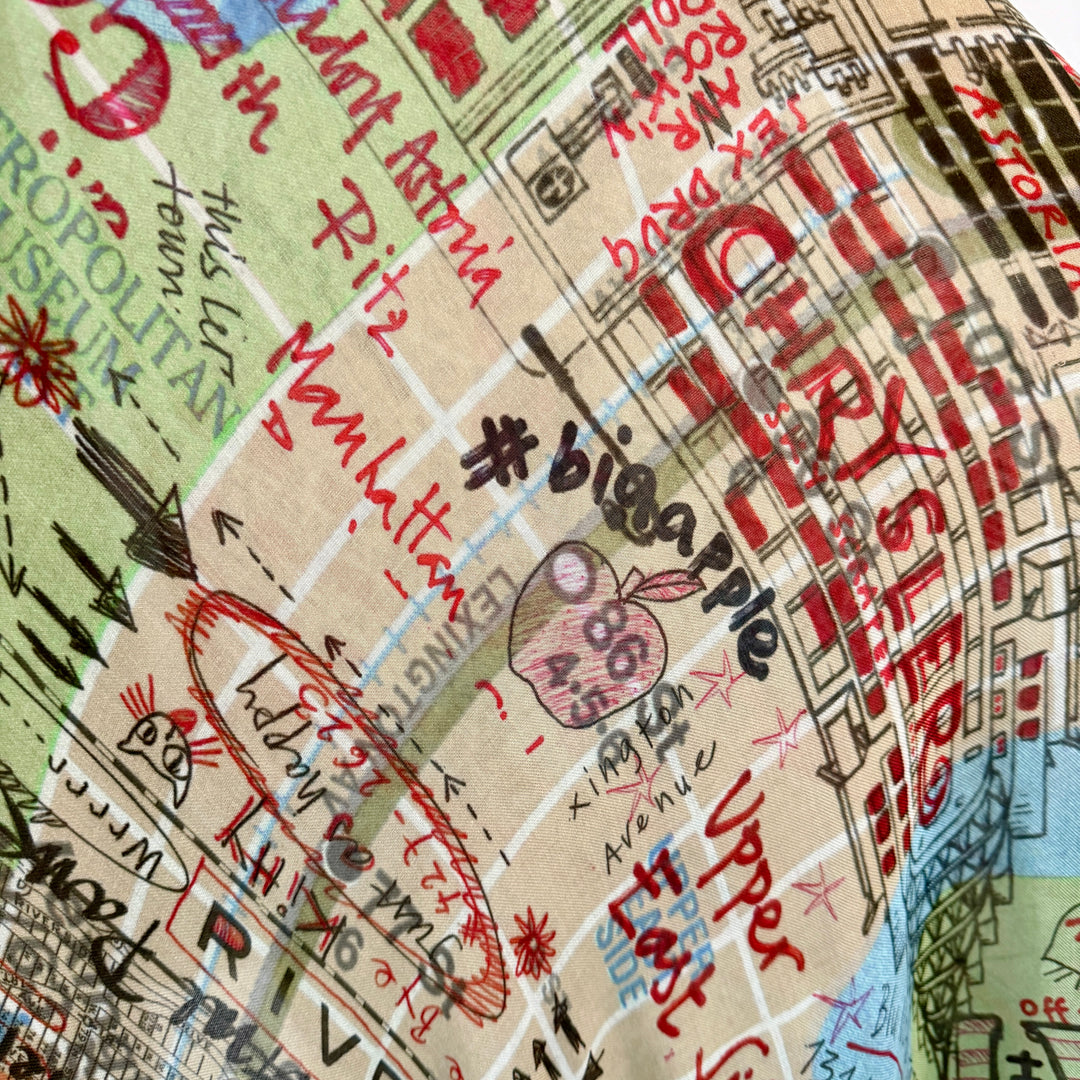 Faliero Sarti × Paolo Fiumi “NY City” New Oversized Scarf