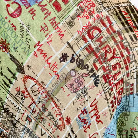 Faliero Sarti × Paolo Fiumi “NY City” New Oversized Scarf