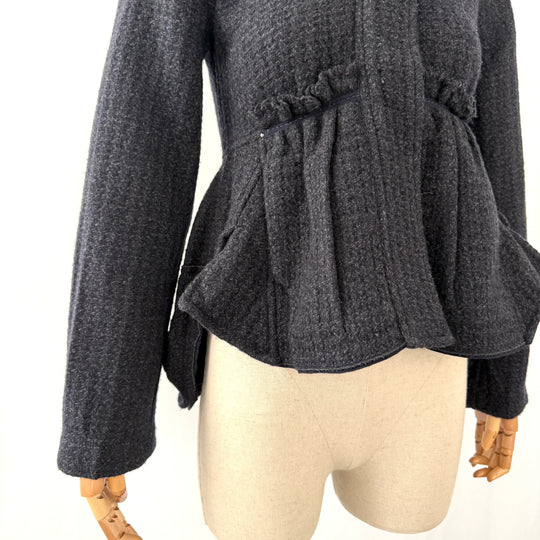 Hochwertige Alltags-Couture-Jacke aus Wolle/Kaschmir