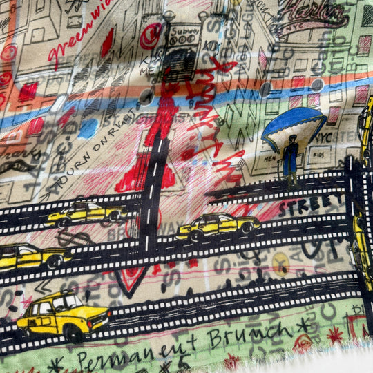 Faliero Sarti × Paolo Fiumi “NY City” New Oversized Scarf