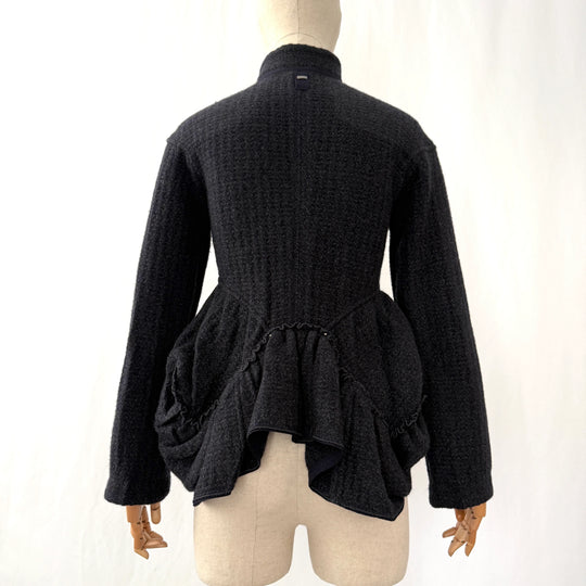 Hochwertige Alltags-Couture-Jacke aus Wolle/Kaschmir