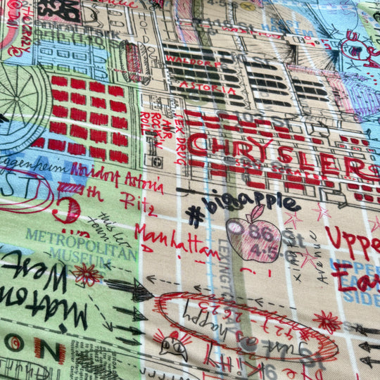 Faliero Sarti × Paolo Fiumi “NY City” New Oversized Scarf