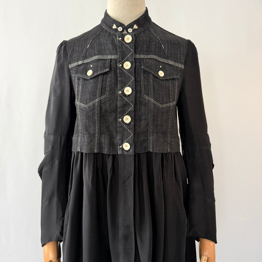 HIGH Everyday Couture dress with denim