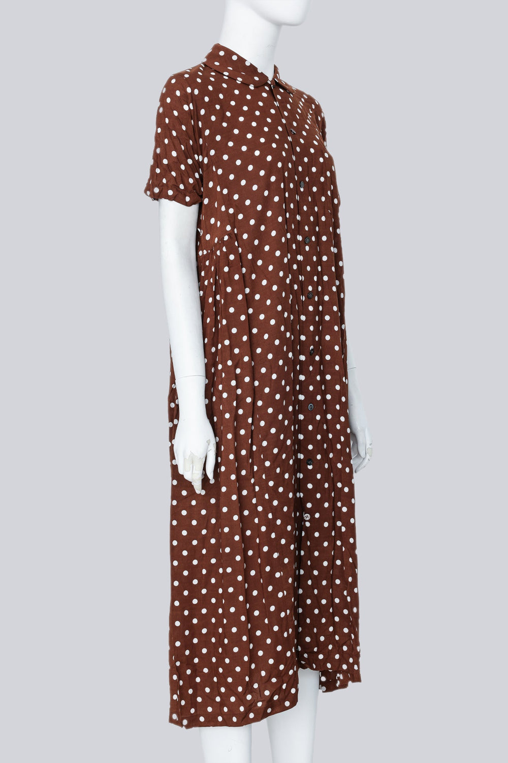 COMME des GARÇONS Polka Dot Rayon Midi Dress (AD2015)
