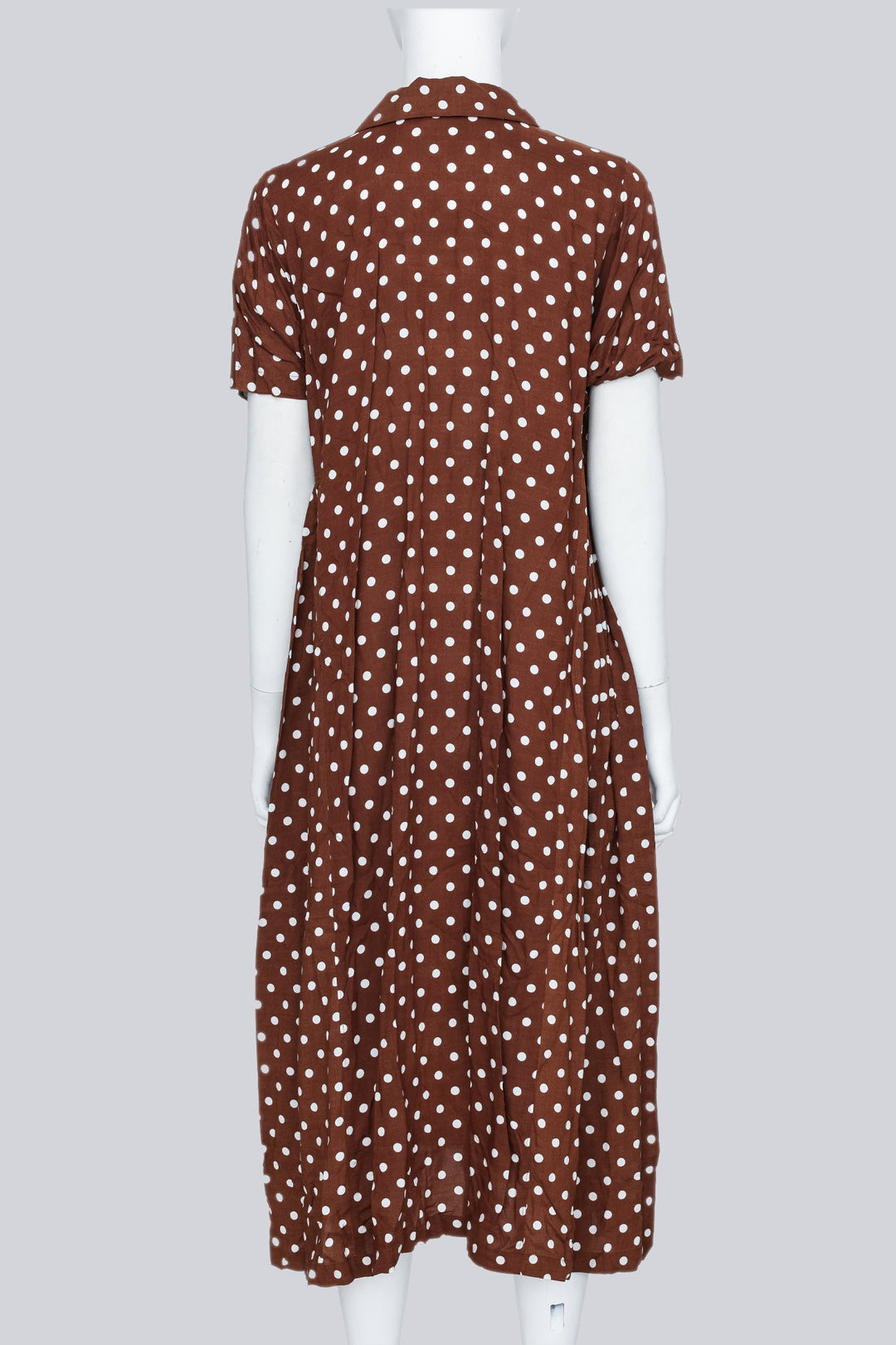COMME des GARÇONS Polka Dot Rayon Midi Dress (AD2015)