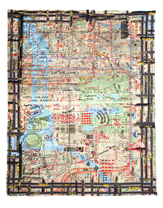 Faliero Sarti × Paolo Fiumi “NY City” New Oversized Scarf