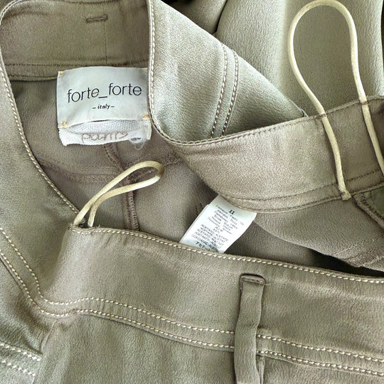 FORTE FORTE Satin Palazzo Pants
