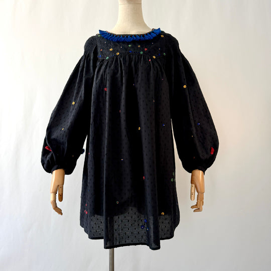 Thierry Colson Embroidered Cotton Dress