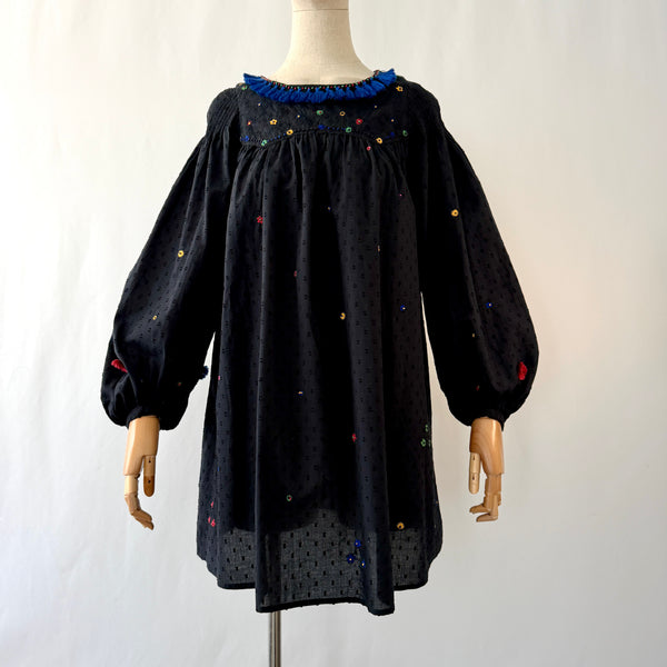 Thierry Colson Embroidered Cotton Dress