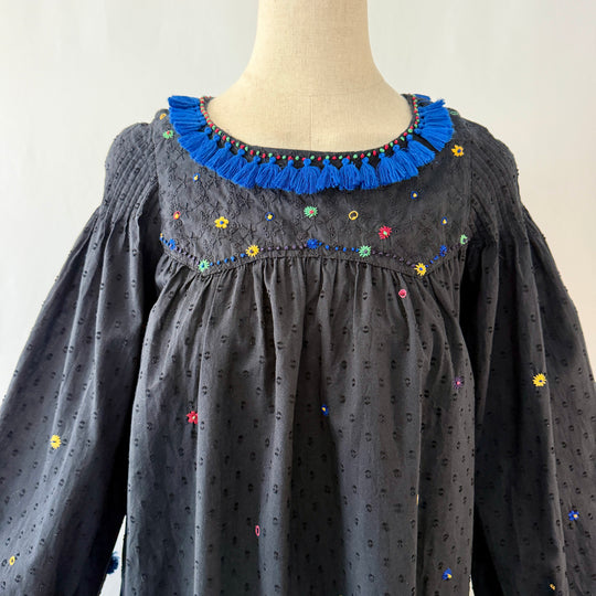 Thierry Colson Embroidered Cotton Dress
