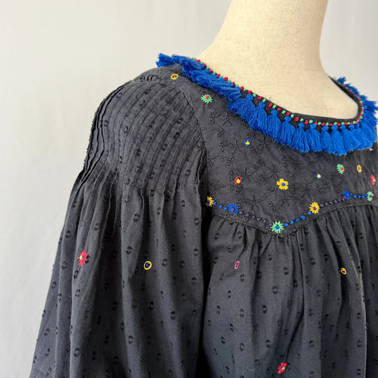Thierry Colson Embroidered Cotton Dress