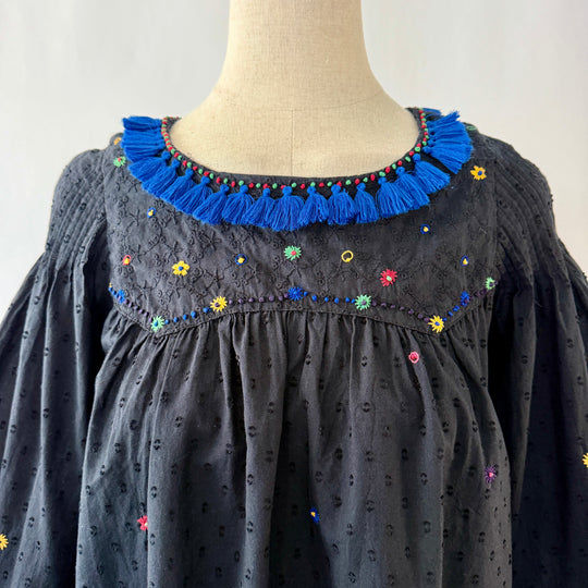 Thierry Colson Embroidered Cotton Dress