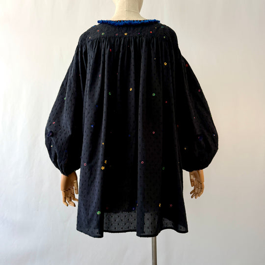 Thierry Colson Embroidered Cotton Dress