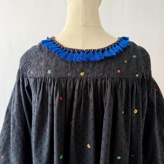 Thierry Colson Embroidered Cotton Dress