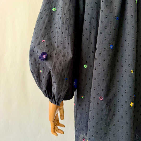 Thierry Colson Embroidered Cotton Dress