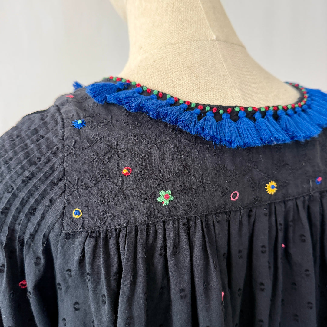 Thierry Colson Embroidered Cotton Dress