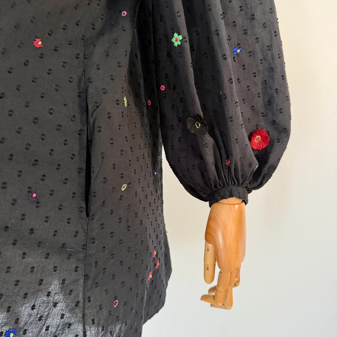 Thierry Colson Embroidered Cotton Dress