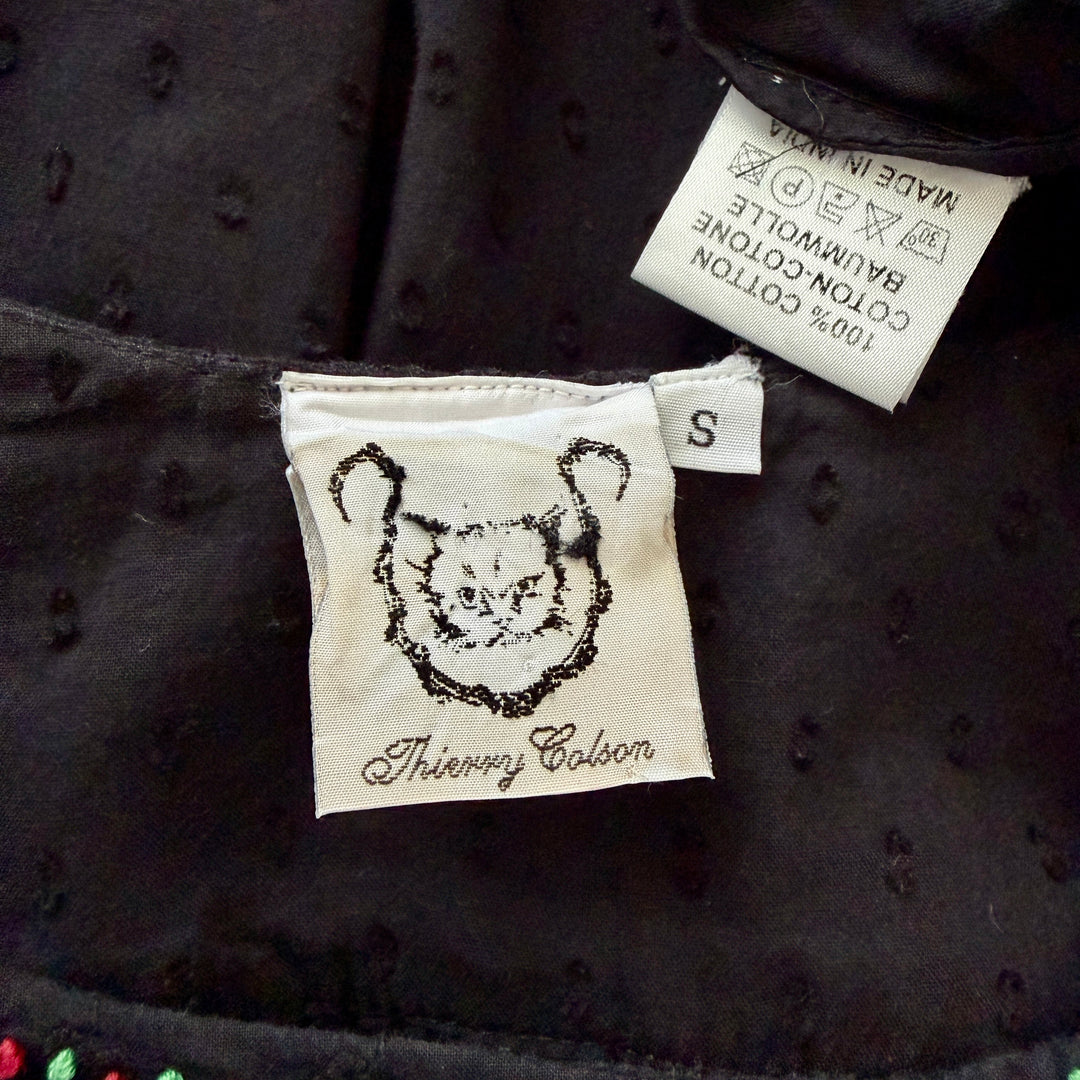 Thierry Colson Embroidered Cotton Dress