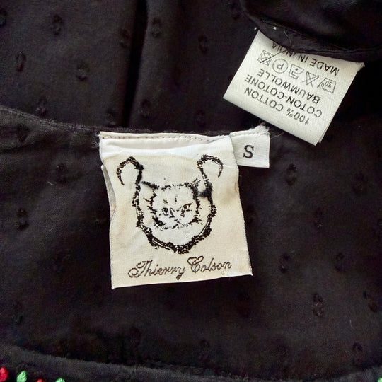 Thierry Colson Embroidered Cotton Dress