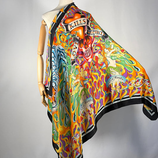 ED HARDY Seidenschal von Christian Audigier