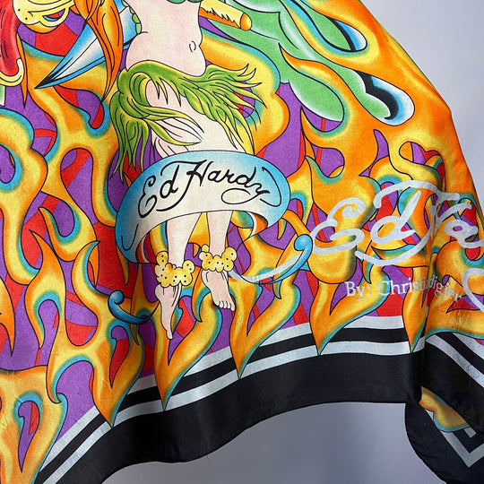 ED HARDY Seidenschal von Christian Audigier