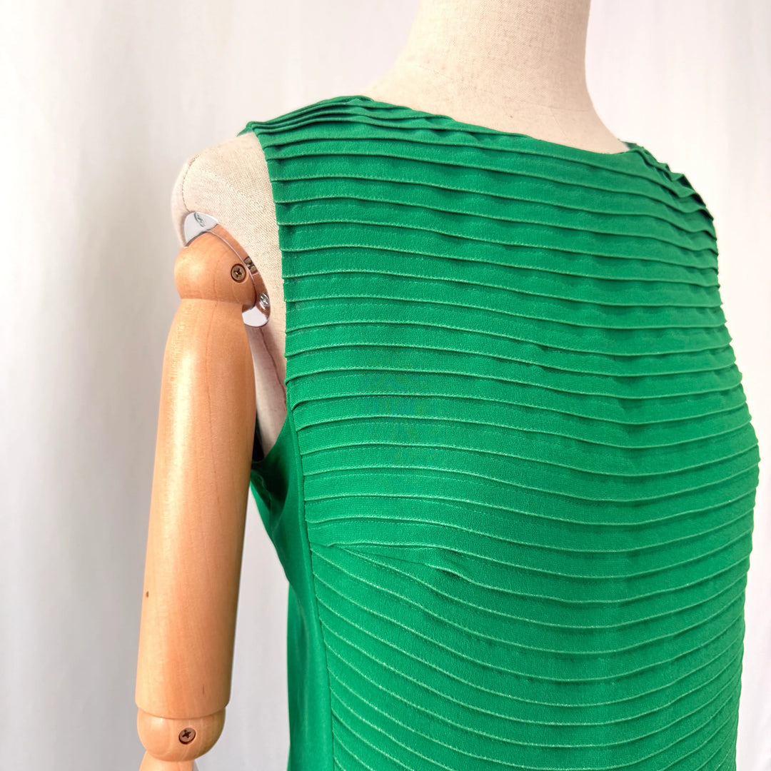 AKRIS Green Silk Dress