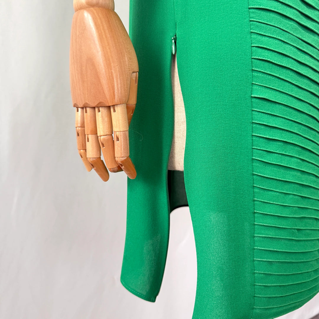 AKRIS Green Silk Dress