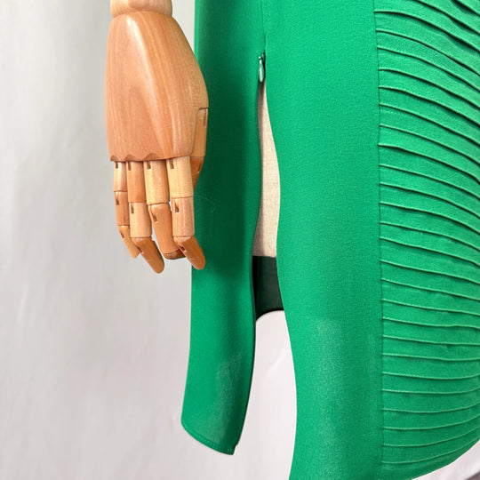 AKRIS Green Silk Dress