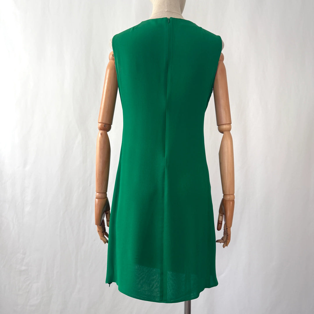 akris green dress Sheath Dress in Wool Double-Face