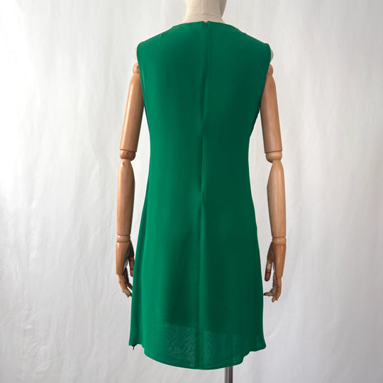 AKRIS Green Silk Dress