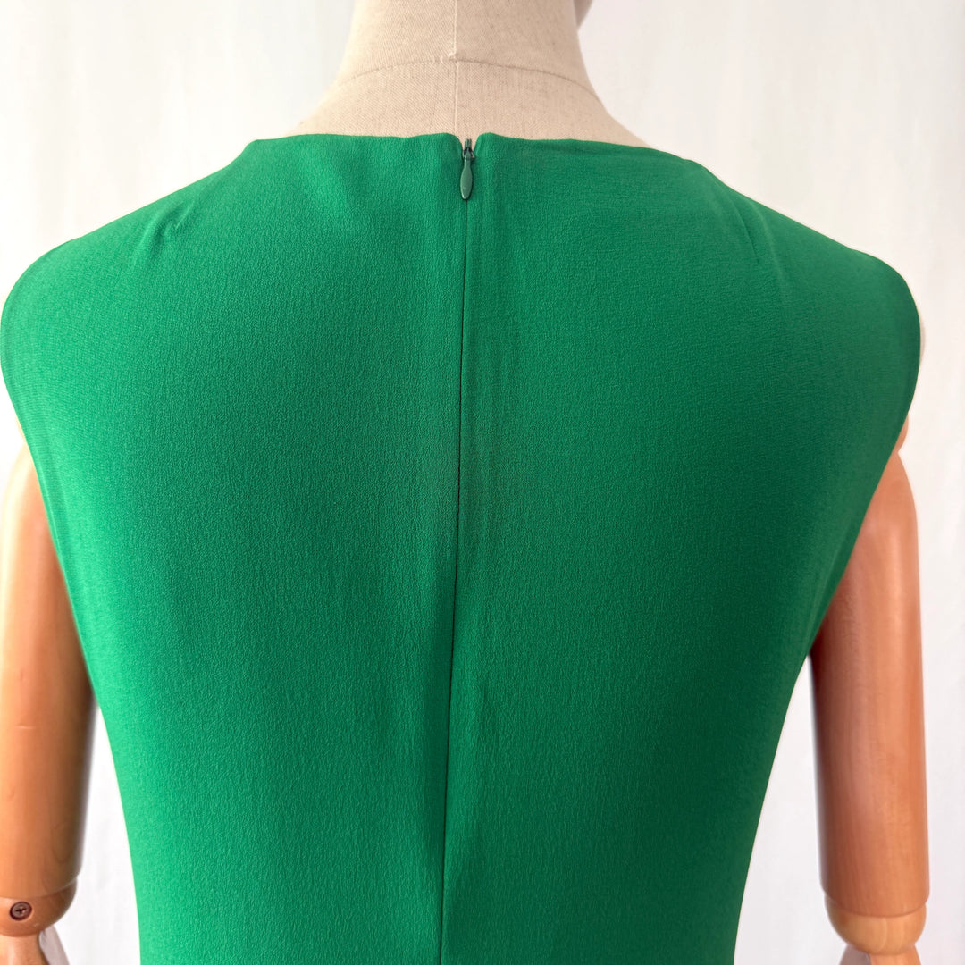 AKRIS Green Silk Dress