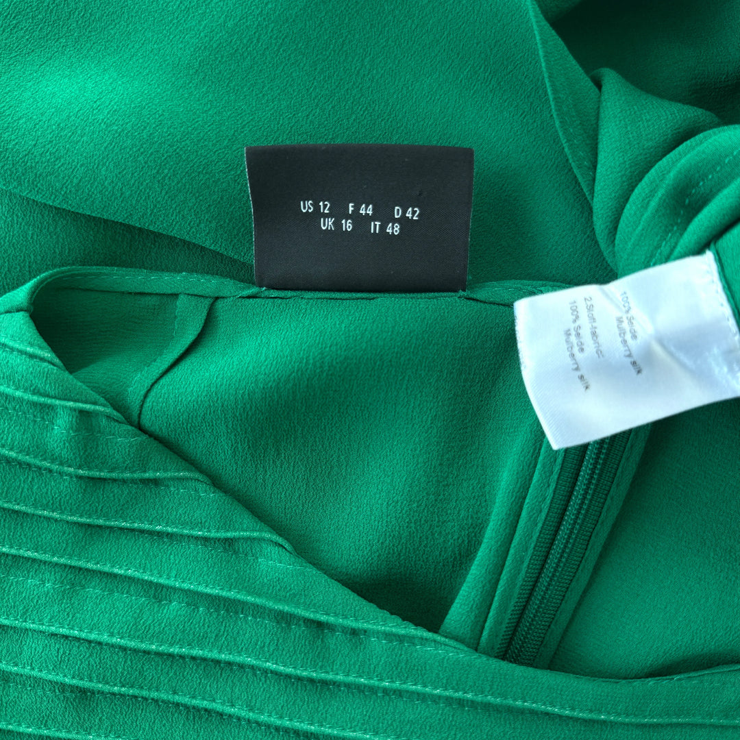 AKRIS Green Silk Dress