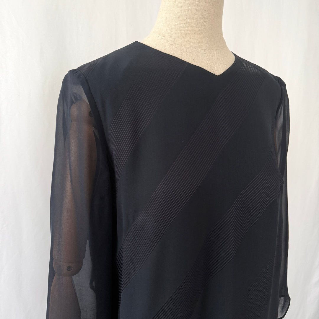 AKRIS Black Silk Dress