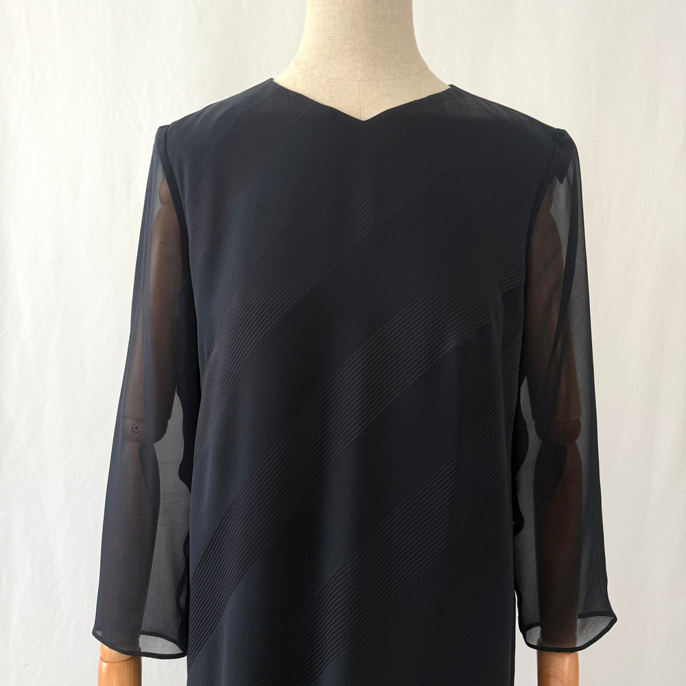 AKRIS Black Silk Dress
