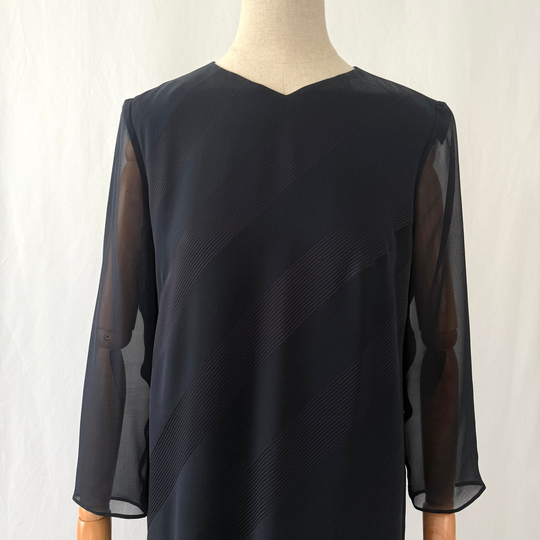 AKRIS Black Silk Dress
