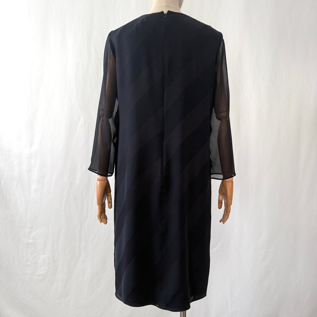 AKRIS Black Silk Dress